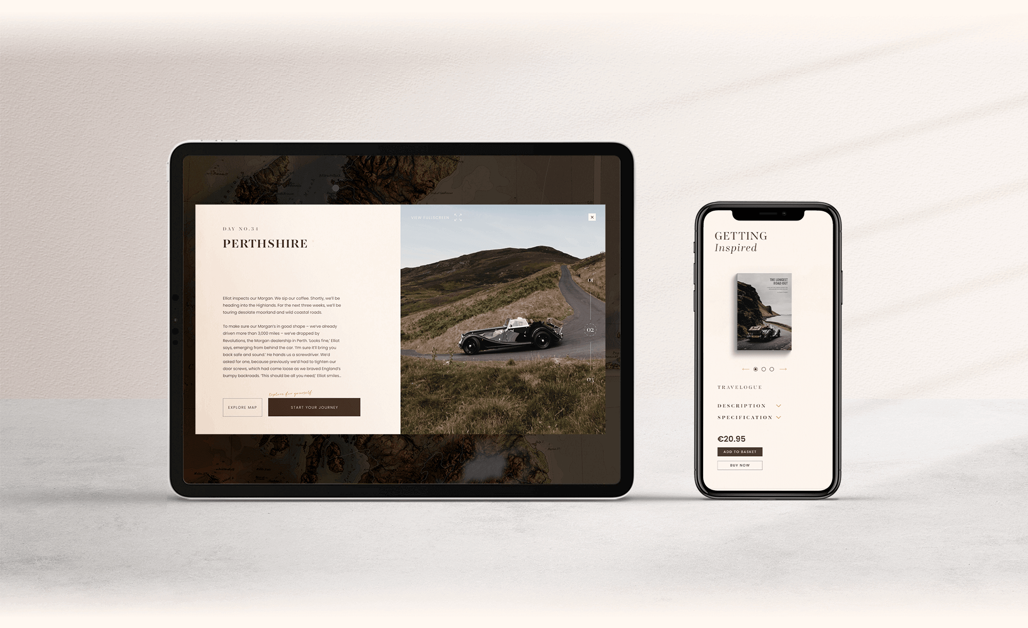 The Longest Road Out Web Mockup 2