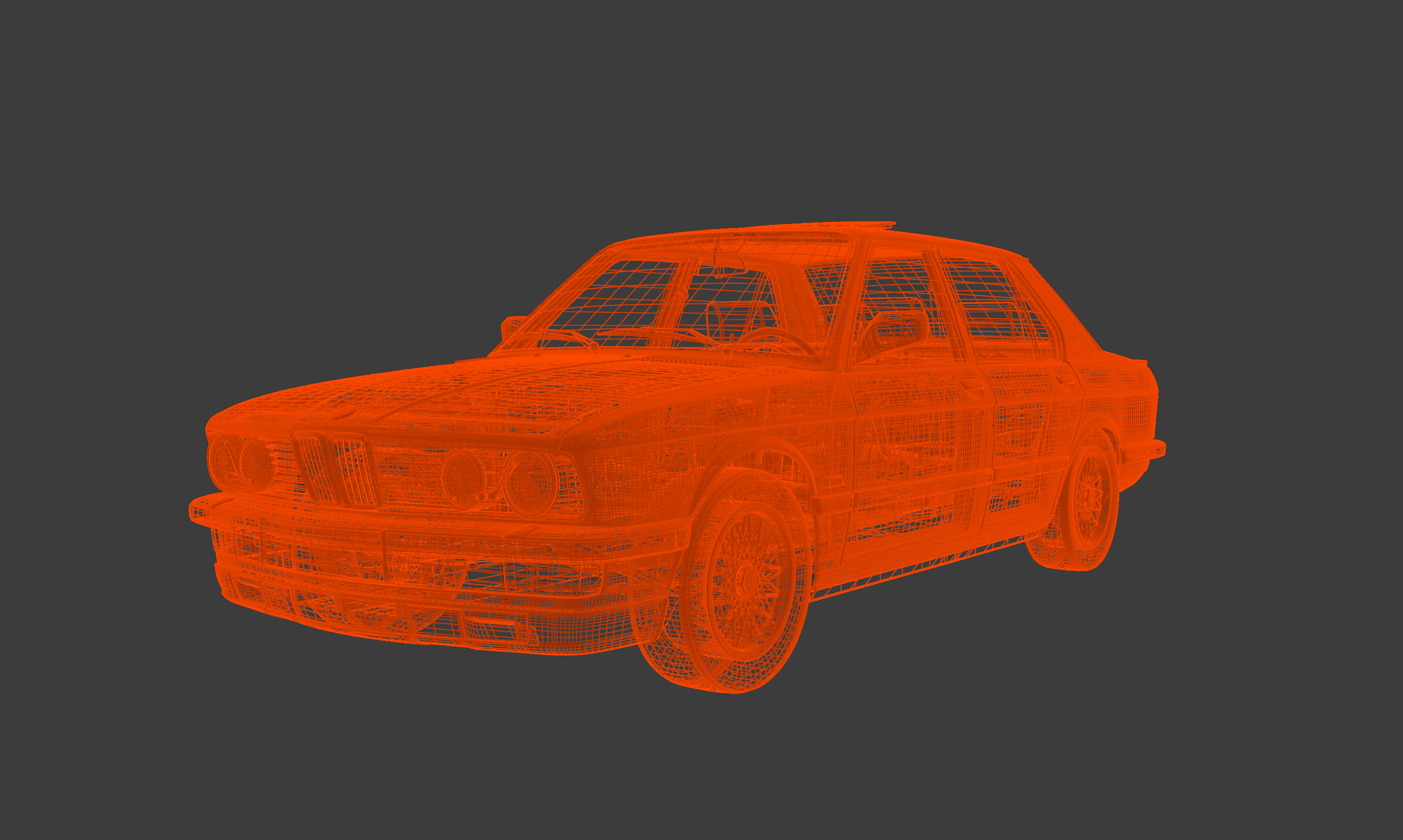Wireframe 3D model